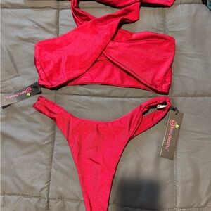 Red Bikini Set Berry Beachy